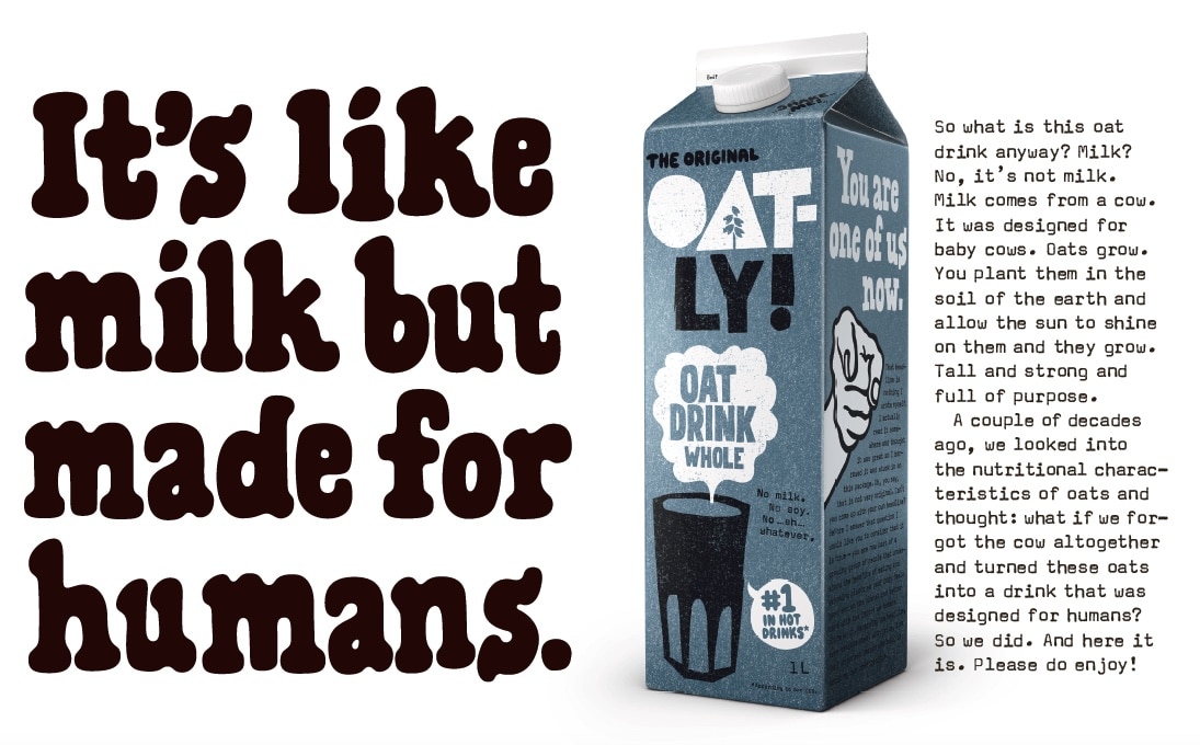 Bildkälla: https://www.naturalproductsonline.co.uk/food-and-drink/oatly-brings-controversial-advertising-campaign-to-the-uk/